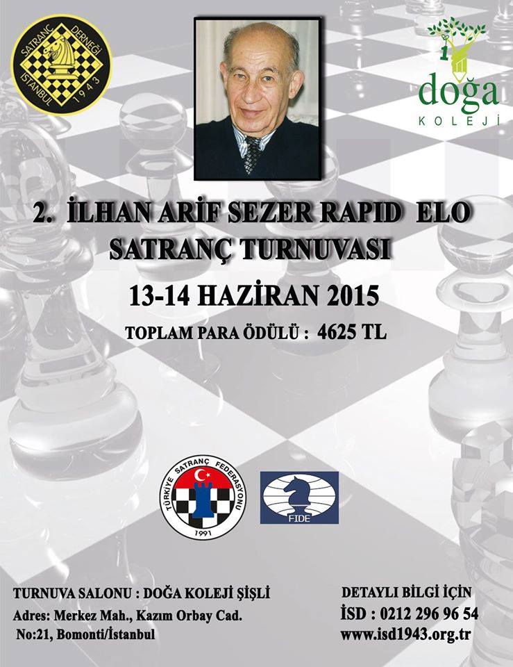 2. İlhan Arif Sezer Rapid ELO Satranç Turnuvası